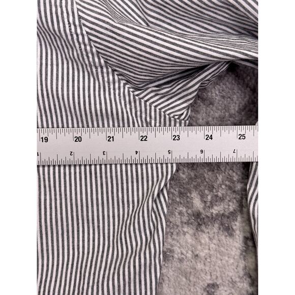 Teddy Stratford Shirt 5 / XXL Mens Cotton Oxford Striped Long Sleeve - Picture 4 of 8